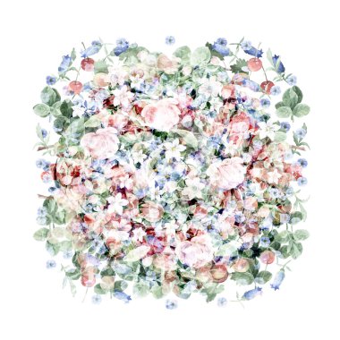 çiçekler, kompozisyon, resim, çizim