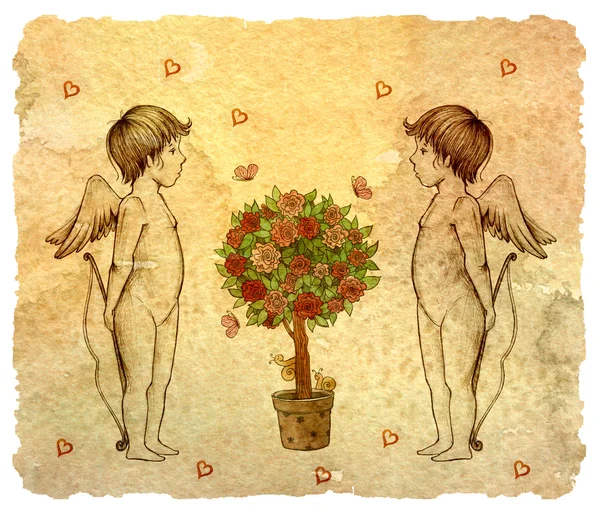 Angel, suluboya resim