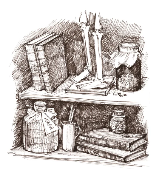 Natürmort, tıp, çizim, grafik