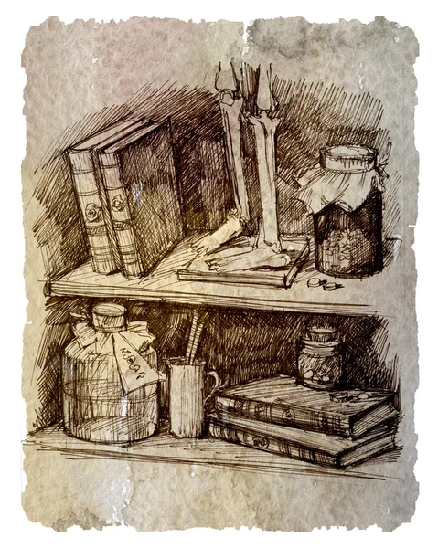 Natürmort, tıp, çizim, grafik