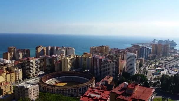 Castelul fortificat Gibralfaro . — Videoclip de stoc