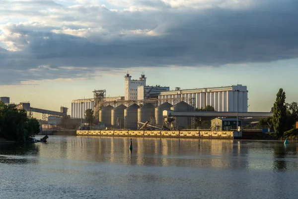 Grain Elevator Banks Don River City Rostov Don — Stock Photo, Image