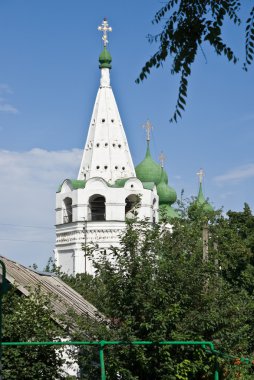 Starocherkassk 'taki Diriliş Askeri Katedrali' nin çan kulesi