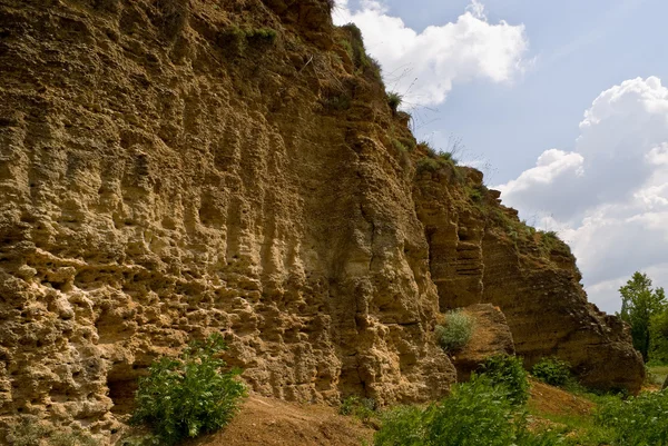 Shell slopes of Mukhina gully in the city of Aksai, Rostov region