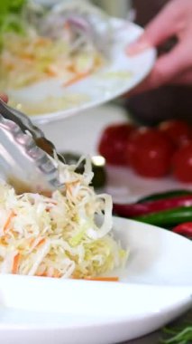 Geleneksel lahana turşusu, klasik tarif. Yüksek kalite 4k görüntü