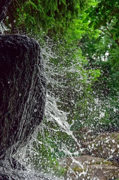 su bir kayaya bozuldu. sıçramak