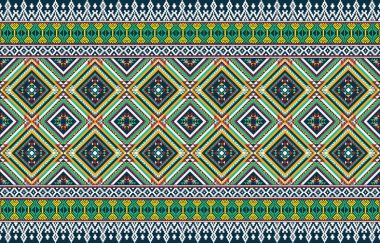 Giysi için stilize desenler. Moda, çağdaş etnik düzen, nakış haçı, elmas, simge..