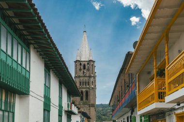 Jardin, Antioquia, Kolombiya. 8 Aralık 2025: Kusursuz Gebelik Bazilikası.