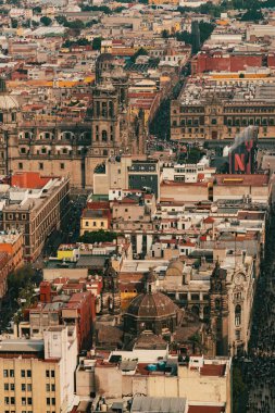 Meksika, Mexico City, DF. 14 Kasım 2025: Zocalo 'daki Mexico City Metropolitan Katedrali.