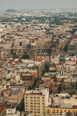 Meksika, Mexico City, DF. 14 Kasım 2025: Zocalo 'daki Mexico City Metropolitan Katedrali.