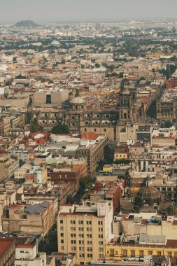 Meksika, Mexico City, DF. 14 Kasım 2025: Zocalo 'daki Mexico City Metropolitan Katedrali.