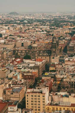Meksika, Mexico City, DF. 14 Kasım 2025: Zocalo 'daki Mexico City Metropolitan Katedrali.