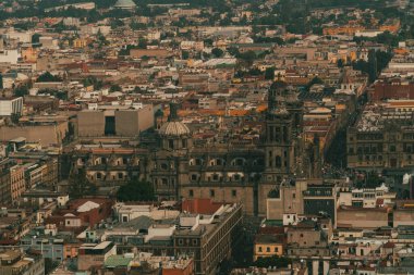Meksika, Mexico City, DF. 14 Kasım 2025: Zocalo 'daki Mexico City Metropolitan Katedrali.