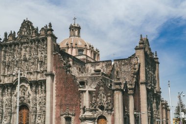 Meksika, Mexico City, DF. 14 Kasım 2025: Zocalo ve tüm mimarisi.