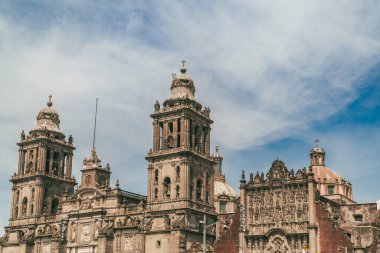 Meksika, Mexico City, DF. 14 Kasım 2025: Zocalo ve tüm mimarisi.