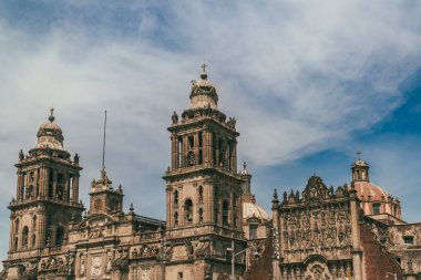 Meksika, Mexico City, DF. 14 Kasım 2025: Zocalo ve tüm mimarisi.