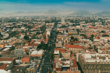 Meksika, Mexico City, DF. 14 Kasım 2025: Mexico City 'nin kentsel ve panoramik manzarası.