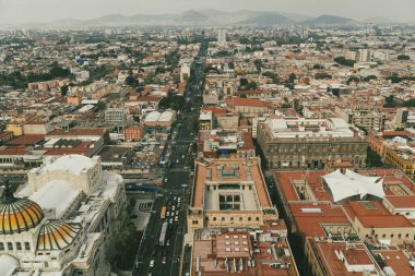 Meksika, Mexico City, DF. 14 Kasım 2025: Mexico City 'nin kentsel ve panoramik manzarası.