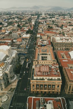 Meksika, Mexico City, DF. 14 Kasım 2025: Mexico City 'nin kentsel ve panoramik manzarası.