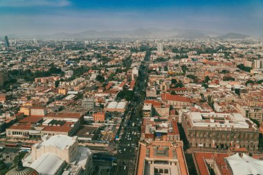 Meksika, Mexico City, DF. 14 Kasım 2025: Mexico City 'nin kentsel ve panoramik manzarası.