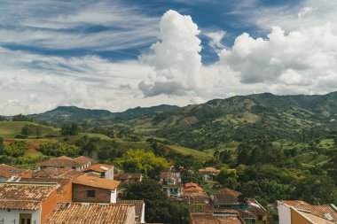 Jerico, Antioquia, Kolombiya. 24 Ocak 2026: Jericho 'da güzel renkli manzaralar.