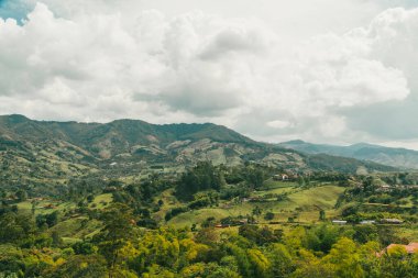 Jerico, Antioquia, Kolombiya. 24 Ocak 2026: Jericho 'da güzel renkli manzaralar.