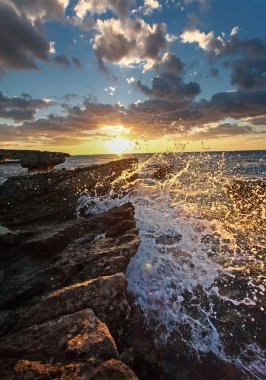 Sri Lanka deniz feneri. Deniz manzarası