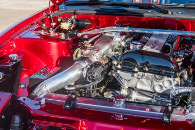 Hava emme sistemi, soğutma vantilatörleri, radyatörler, hortumlar, kemerler ve Kyiv, Ukrayna - 21 Eylül 2025