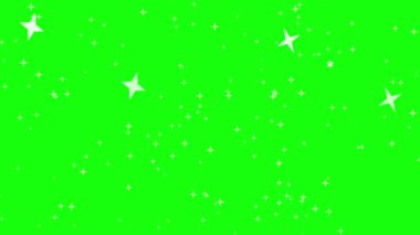 Parıldayan yıldız şekilleri ile arka planda parlayan yıldızlar büyülü bir atmosfer yaratıyor. Video arkaplan kutlama fantezi sahneleri görsel efektler ve yeşil ekran birleştirmesi için uygun döngü hareketli tasarım.