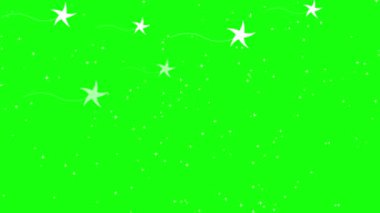 Parıldayan yıldız şekilleri ile arka planda parlayan yıldızlar büyülü bir atmosfer yaratıyor. Video arkaplan kutlama fantezi sahneleri görsel efektler ve yeşil ekran birleştirmesi için uygun döngü hareketli tasarım.