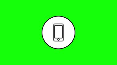 Kişi Bildirim Simgeleri Canlandırma Seti, Taşınabilir Uygulama UI bildirimi için uygun Temiz ve basit simge canlandırması