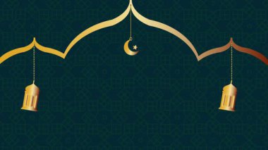 İslami ve Ramazan kutlamalarından esinlenilmiş güzel bir fener animasyonu. Bayram mübarek için uygun yumuşak hareketli fener dekorasyonları dini etkinlikler şenlik arka planı sosyal medya videoları ve hareket grafik projesi