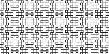 Geleneksel Arapça ve Ortadoğu süs tasarımından esinlenen ve dekoratif, kültürel ve modern yaratıcı projeler için uygun simetrik çizginin tekrarı olan İslami geometrik model arka planı