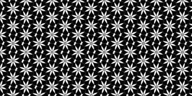 Tekstil duvar kağıdı ambalajlama ve dijital arkaplan tasarımı için uygun modern botanik tarzına sahip minimal siyah papatya deseni.