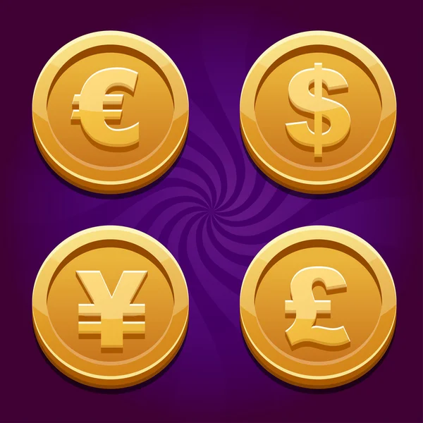 Dolar, Euro, Pound ve Yen, altın paralar