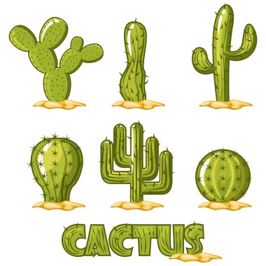 Cactus Collection Vector clipart