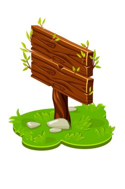 Dallarla izometrik vektör tahta işaretleyici.