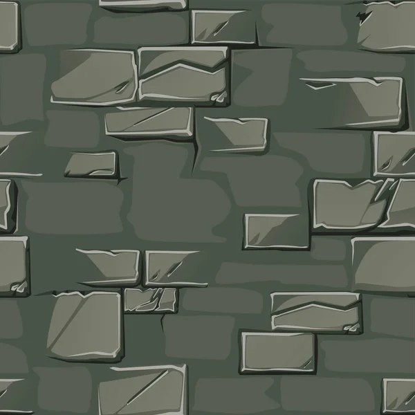 Vektorstruktur Hintergrund Einer Alten Steinmauer Schmutzige Graue Wand Nahtloses Muster — Stockvektor