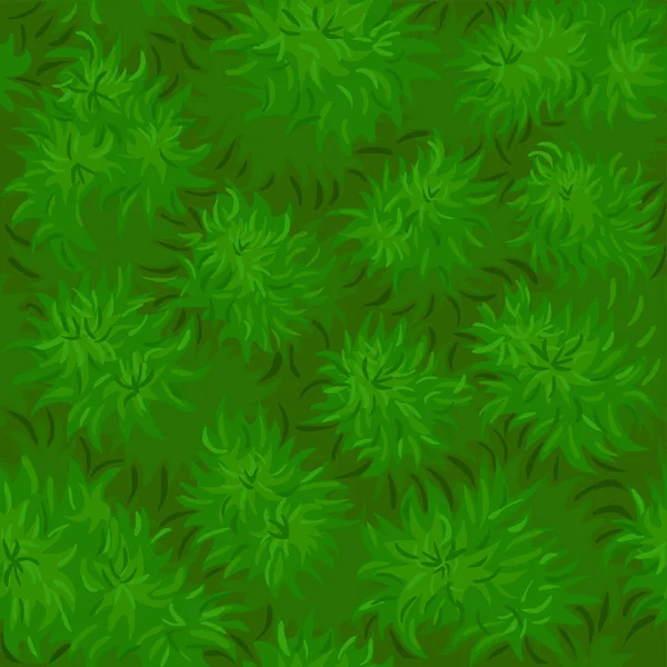 Seamless texture grass, background green bushes for wallpaper. — Image vectorielle