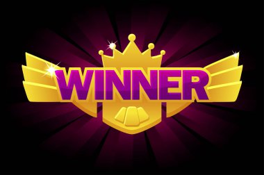 Ekran Galibi Altın Ödülü, Ui oyunu için parıldayan mor bayrak.