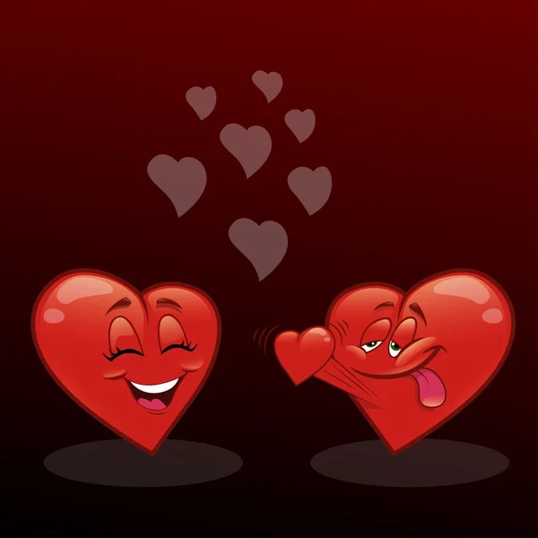 Hearts _ Lovers of the heart - Valentine _ 1 — Image vectorielle