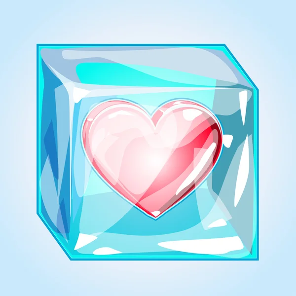 Coeur ICE _ 3D — Image vectorielle