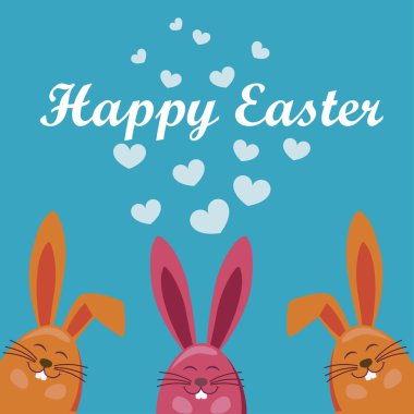 Paskalya vektör tavşan vektör