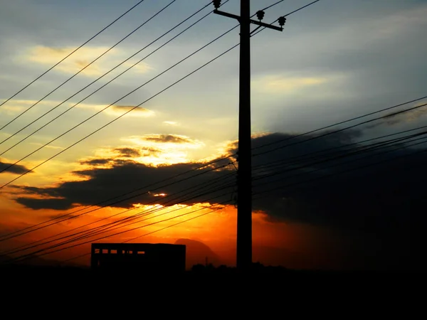 Sunset in the city — Stock Photo, Image