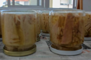 Bonito Fillets Immersed in Liquid Gold in Burela, Spain