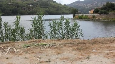 Portekiz 'de Douro nehri, rahatlatıcı bir manzara