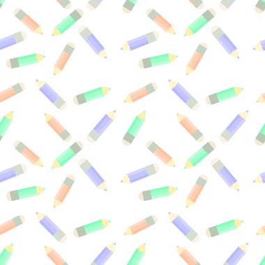 Renkli kalemler ile kesintisiz görüntü