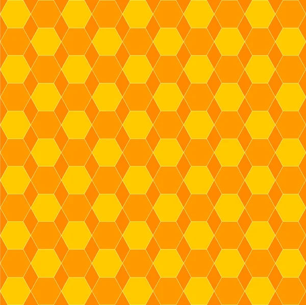 Honeycomb yellow and orange — Stock Vector