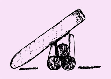 Küba purosu. Vektör