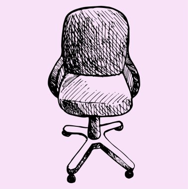 bilgisayar koltuğu, doodle stili